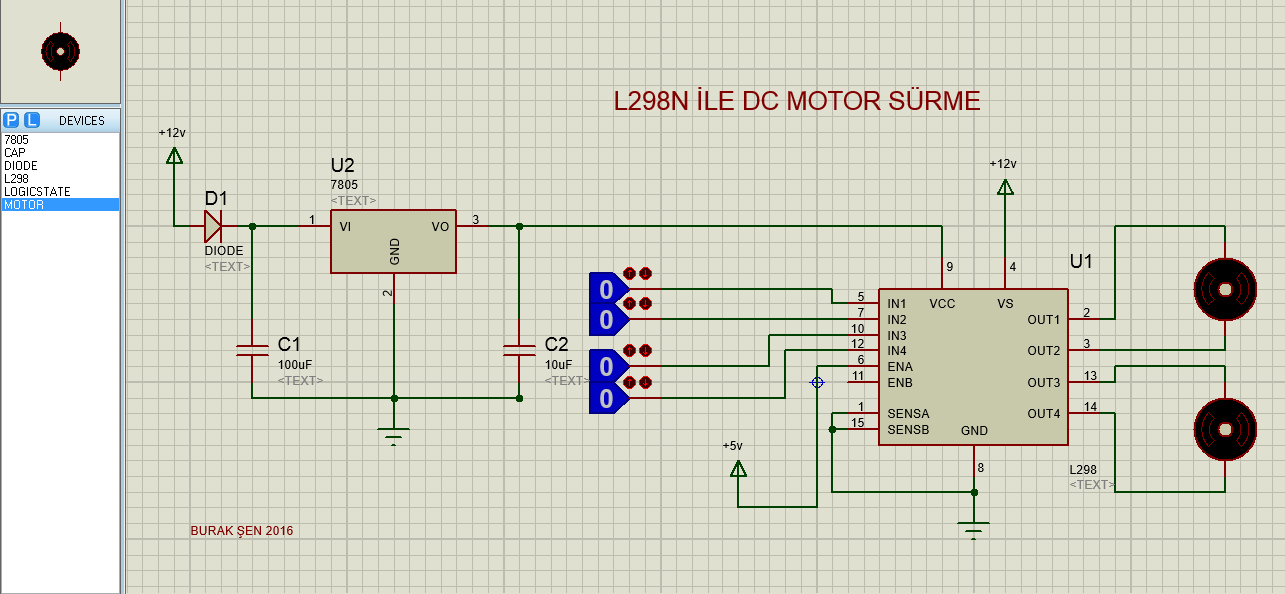 Модуль драйвера двигателей l298n и arduino