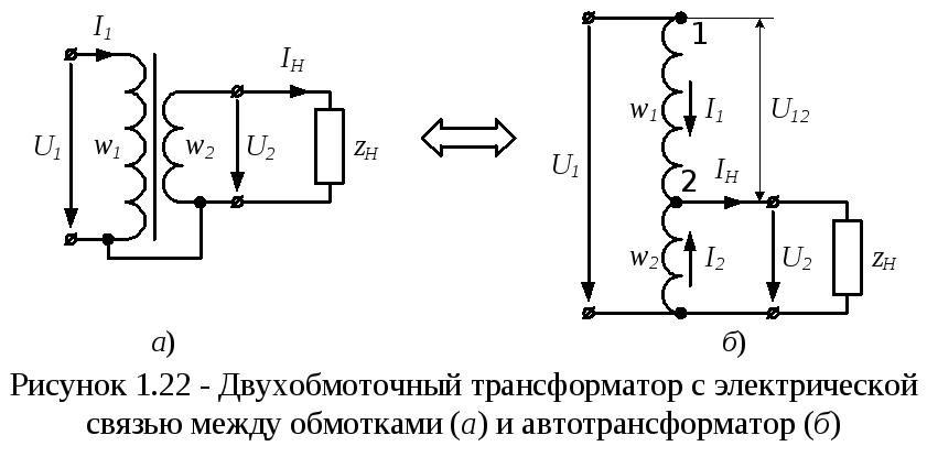 Принцип работы автотрансформатора