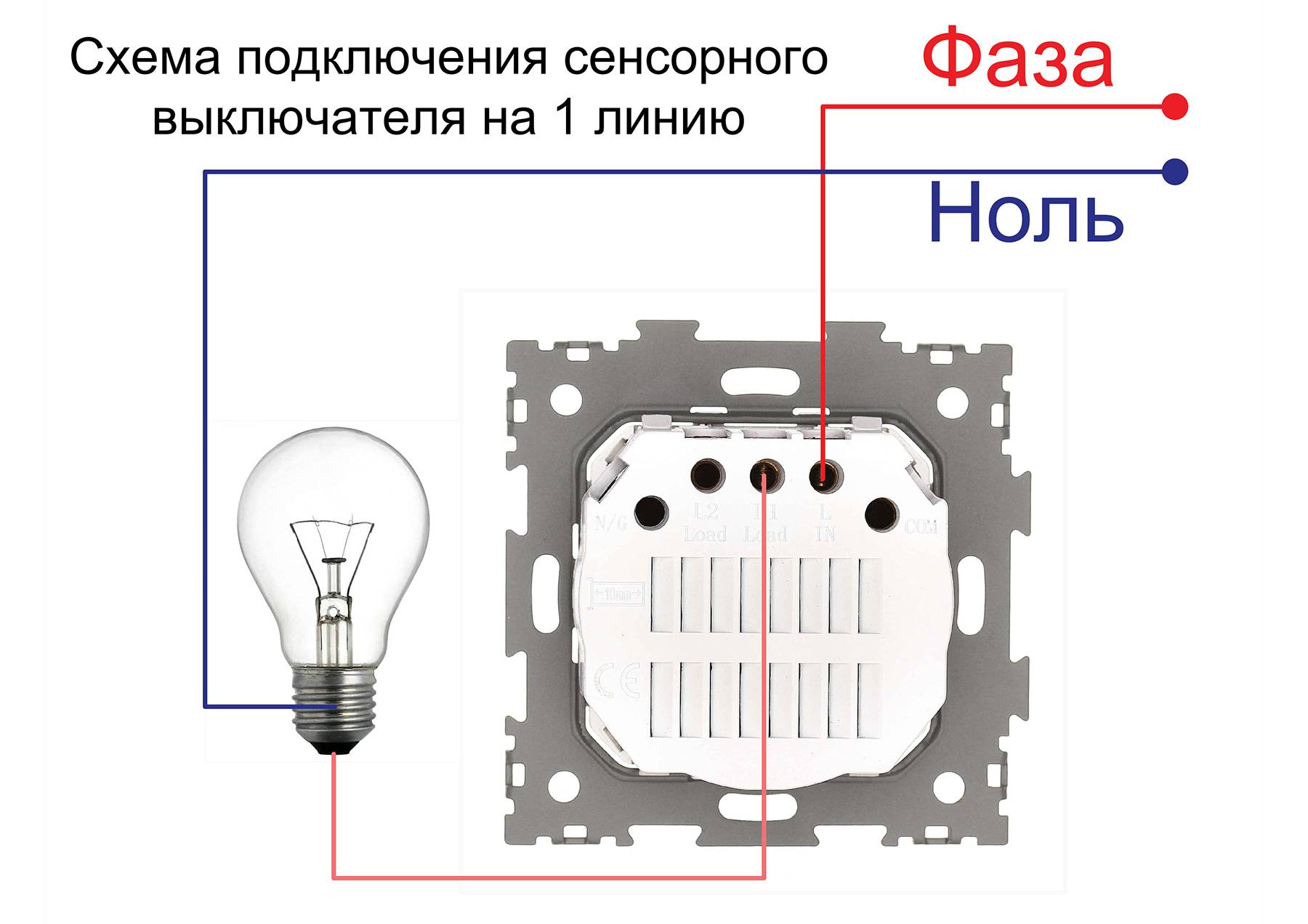 Сенсорные выключатели света: устройство, принцип работы, виды, как подключить